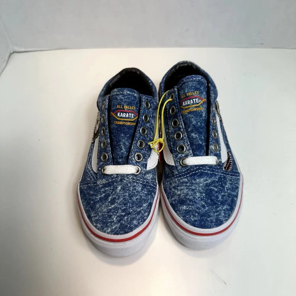 Vans Unisex Youth Old Skool Shoe Cobra Kai Multi/True White Size 11.5 UY NEW - Picture 6 of 10